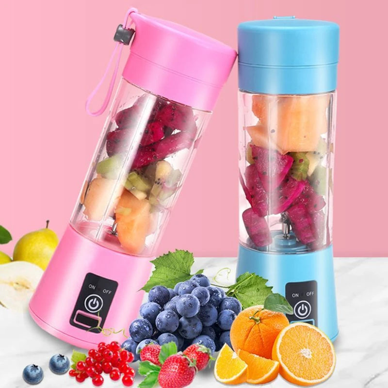 Mini liquidificador elétrico portátil, liquidificador de frutas, extrator de frutas, máquina multifuncional para fazer sucos, batida de frutas, pré treino.